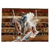 ウェスタンクールカントリーのカウボーイパーティー ラージペーパーバッグ (裏面)