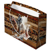 ウェスタンクールカントリーのカウボーイパーティー ラージペーパーバッグ (裏面アングル)