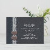 ウェスタングラム ブラックレザー＆ダイヤモンド 招待状 (スタンド正面)