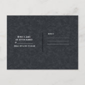 ウェスタングラム ブラックレザー＆ダイヤモンド Save the Date 案内ポストカード (裏面)