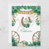 ウェスタングリーン・ハンター・チャラ・ターンニング・シンコ 招待状 (裏面)