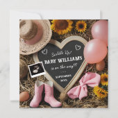 ウェスタンコウガール妊娠発表 招待状 (正面)