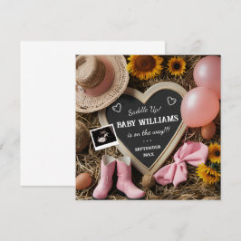 ウェスタンコウガール妊娠発表 招待状