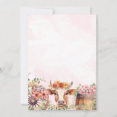 ウェスタンコウガール キンセアニェラ 誕生日パーティー 招待状 (裏面)