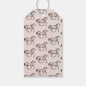 ウェスタンコウガール 赤ちゃんシャワーパーティーの景品 ギフトタグ (裏面)