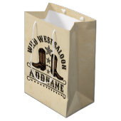 ウェスタンコウボーイ ブーツ シェリフ スパー サルーン ミディアムペーパーバッグ (正面アングル)