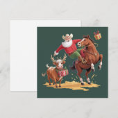 ウェスタンコウボーサンタ クリスマス ロデオ 馬 & トナカイ (正面/裏面)
