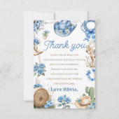 ウェスタンコウボー誕生日パーティー感謝カード サンキューカード (正面)