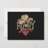 ウェスタンコウボー誕生日パーティー 招待状 (裏面)