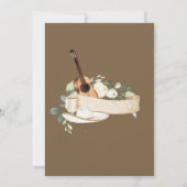 ウェスタンゴールドチャロマリアチウォーターカラー招待状 招待状 (裏面)