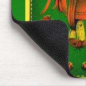 ウェスタンサドルとカウボーイブーツ マウスパッド (コーナー)