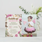 ウェスタンサドルを上げ、誕生日写真に参加 招待状 (スタンド正面)