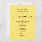 ウェスタンサドルカントリー結婚式のリハーサルディナー 招待状 (裏面)