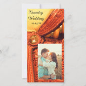 ウェスタンサドル国の結婚式の日付を保存 セーブザデート (正面)