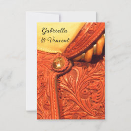 ウェスタンサドル結婚/駆け落ち発表 案内状