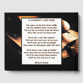 ウェスタンサドル&カウボーイズ祈りの言葉メモリアル ゲストブック (裏面)