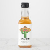 ウェスタンサボカウボーイおもしろいカスタムテーマパーティー リキュールボトルラベル (正面)