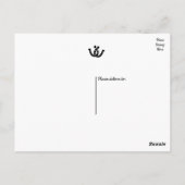 ウェスタンサンキューウッドカウボーイブートカントリーウェディング ポストカード (裏面)