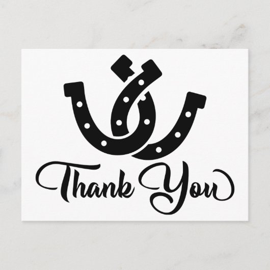 ウェスタンサンキューカウボーイブーツ国の結婚式 ポストカード (正面)