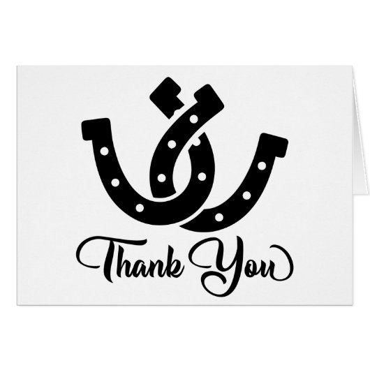 ウェスタンサンキューホースシューカントリーウェディングブラック (正面横)