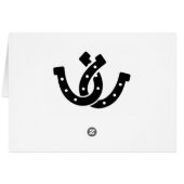 ウェスタンサンキューホースシューカントリーウェディングブラック (裏面横)