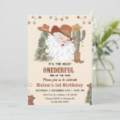 ウェスタンサンタ クリスマスバースデー 招待状 (スタンド正面)