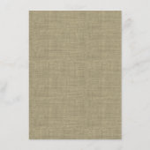 ウェスタンサンフラワーウェディングレセプション エンクロージャーカード (裏面)