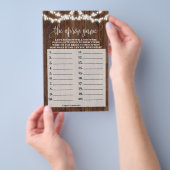 ウェスタンザエプロンブライダルシャワーゲームカード チラシ (ハンドル)