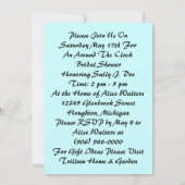 ウェスタンザクのまわりにロックブライダルシャワー招待状 招待状 (裏面)