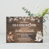 ウェスタンザーズと彼女のウェディングシャワーカウボーイブーツ 招待状 (スタンド正面)