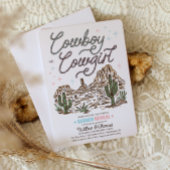 ウェスタンジェンダーがシャワーのカウボーイまたは女性のカーボーイを明らかにする 招待状