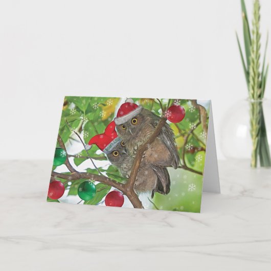 ウェスタンスクリーチオウルズクリスマス シーズンカード (正面)