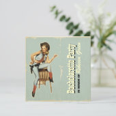 ウェスタンスタイルのカウガール独身最後の女祭り 招待状 (スタンド正面)