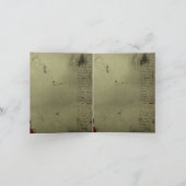 ウェスタンスタイルのカントリーウエディングでヒッチハイク カウボーイブーツ サンキューカード (内部)