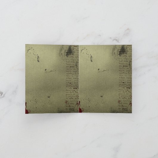 ウェスタンスタイルのカントリーウエディングでヒッチハイク カウボーイブーツ サンキューカード (内部)