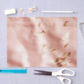 ウェスタンスタイルのブッシュピンクのフェイクカウハイド ブライダルシャワー 薄葉紙 (クラフト)