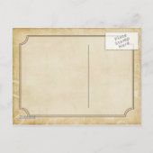 ウェスタンスタイルのポストカード招待状 インビテーションポストカード (裏面)