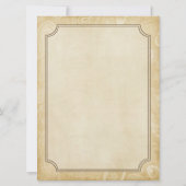 ウェスタンスタイルの招待状 招待状 (裏面)