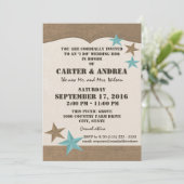 ウェスタンスタイルのBBQ ウェディングパーティー 招待状 (スタンド正面)