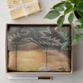 ウェスタンスタイルウマとカウボーイブーツひまわり花 薄葉紙 (ギフト)