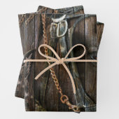 ウェスタンスタイルウースとカウボーイブーツ ラッピングペーパーシート (インサイチュ)