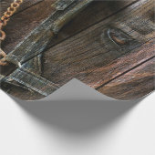 ウェスタンスタイルウースとカウボーイブーツ ラッピングペーパー (角)