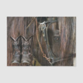 ウェスタンスタイルウースとカウボーイブーツ 薄葉紙 (正面)