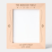 ウェスタンスタイルニューホーム8" x 10" レーザー彫刻フレーム (正面)