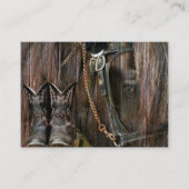 ウェスタンスタイルホースアンドカウボーイブーツ 名刺 (正面)