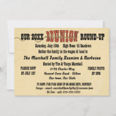 ウェスタンスタイル懇親会招待状 招待状 (正面)