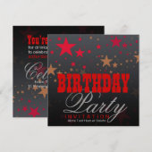 ウェスタンスターズパーティー誕生日招待状 招待状 (正面/裏面)