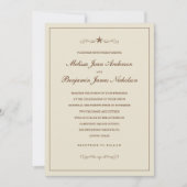 ウェスタンスター結婚式招待状と縁ど一緒に 招待状 (正面)