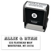 ウェスタンセルフインキングのゴムスタンプ セルフインキングスタンプ (インサイチュ)