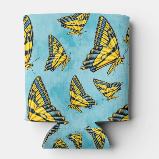 ウェスタンタイガーアゲハチョウバタフライオンクラウド 缶クーラー (裏面)